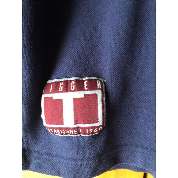 The Disney Store Authentic Tigger Long Sleeve Polo Blue Orange Size L - Picture 5 of 11